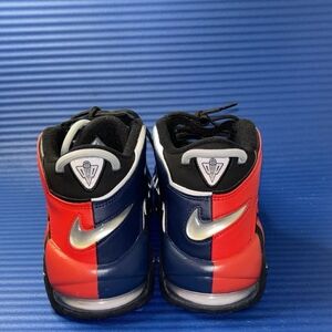 Nike Red and Blue Athletic Shoes with Iconic Swoosh